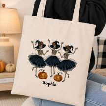 Sacos de Halloween Personalizados com Esqueletos D