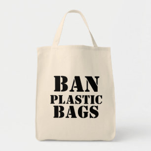 Bolsa Tote Sacos de plástico da proibição