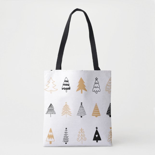 Bolsa Tote Sacos de Presente de Natal – Decoração de Embrulho (Frente)