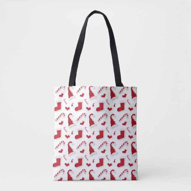 Bolsa Tote Sacos de Presente de Natal – Decoração de Embrulho (Frente)