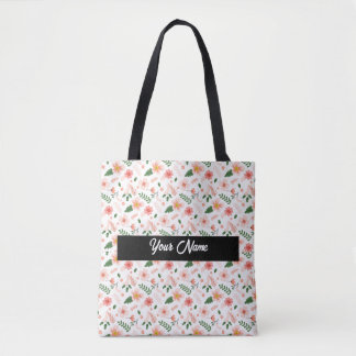 Bolsa Tote Sacos de toalhas de flores
