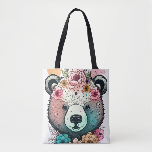 Bolsa Tote sacos de toalhas de urso (Frente)