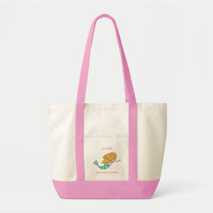 Bolsa Tote Sacos de toques de nome e localização personalizad