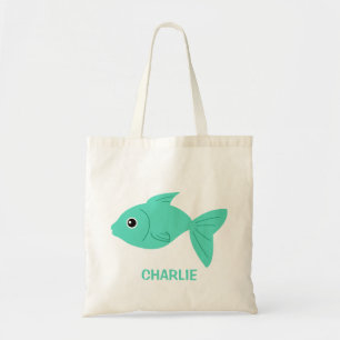 Bolsa Tote Sacos de toques personalizados de peixe bonito