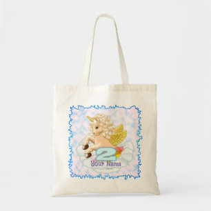 Bolsa Tote Sacos de toques personalizados do Unicórnio de 2 a