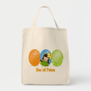 Bolsa Tote Sacos de Tota de Ovo da Rapariga Hula