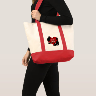 Bolsa Tote Sacos de Tota do Gato do Gato Bolsas de Lover de G