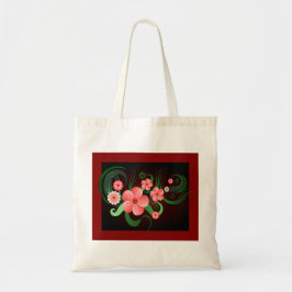 Bolsa Tote Sacos de Tota Floral de Orçamento Flor de Vetor de