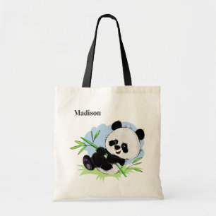 Bolsa Tote Sacos de tote com nome personalizado de Panda