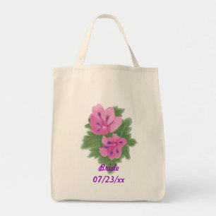 Bolsa Tote Sacos de Tote de Casamento de Noiva de Gerânio Púr