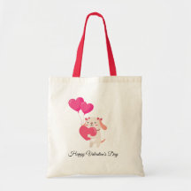 Sacos de Tote de Dia de os namorados de Ursinho gi