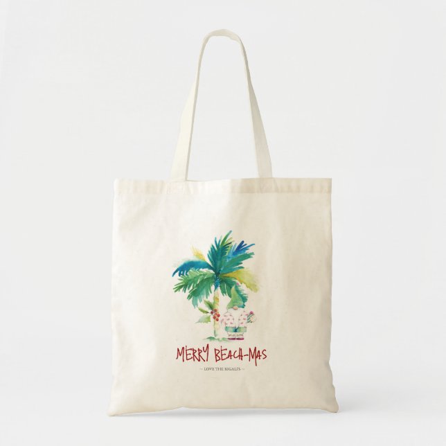 Bolsa Tote Sacos de Tote de Natal tropical (Frente)