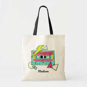 Bolsa Tote Sacos de tote de nome personalizado de fita de cai