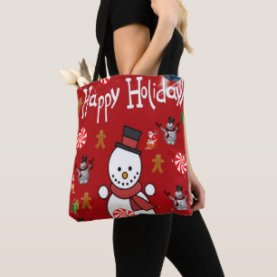 Bolsa Tote Sacos de Tote, Felizes Férias de Natal