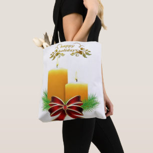 Bolsa Tote Sacos de Tote, Felizes Férias de Natal