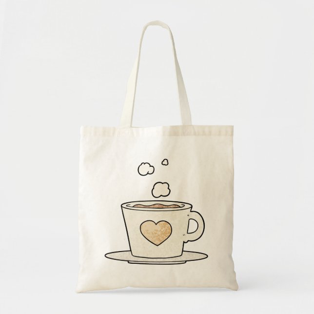 Bolsa Tote Sacos de Tote Simples com Xícara de Café (Frente)