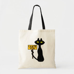 Bolsa Tote Sacos Tote engraçados Bad Boogie -O Gato- "EUODEIO