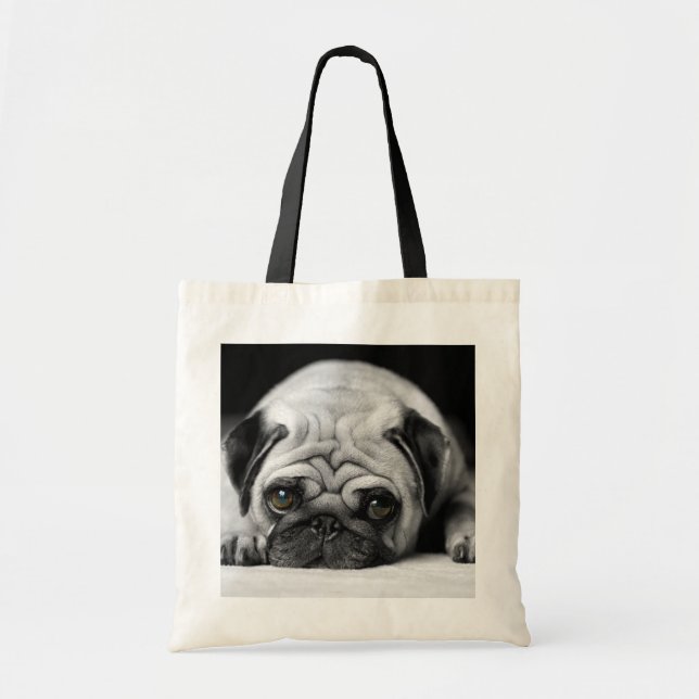 Bolsa Tote Sad Pug (Frente)