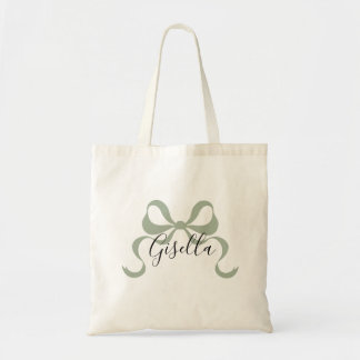 Bolsa Tote Sage Bow BridesMaid Tote Bag