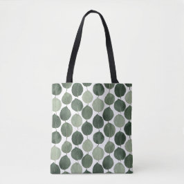 Bolsa Tote Sage Green Eucalyptus Leaf Pattern Botanical Plant