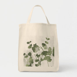 Bolsa Tote Sage Verde Oliva Botânico Pinturesco Minimalista