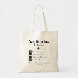 Bolsa Tote Sagitário - Lista de Tarefas