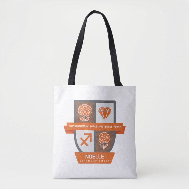 Bolsa Tote Sagittarius Birthday Crest™ November 22-30 (Frente)