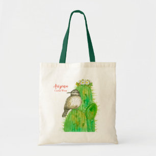 Bolsa Tote Saguaro Cactus Wren Arizona State Bird