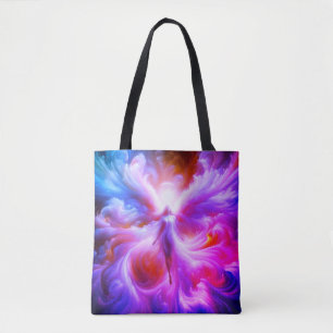 Bolsa Tote Saia com Estilo Com Este Anjo Colorido no Seu