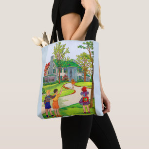 Bolsa Tote Saia e jogue impressão