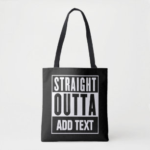 Bolsa Tote Saída de hetero - Adicione seu próprio texto aqui