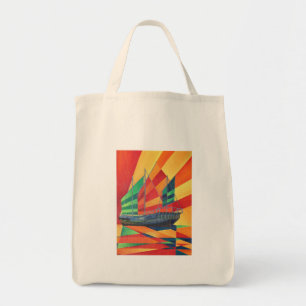 Bolsa Tote Sail Away Junk Pleasure Boat