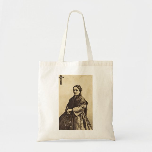 Bolsa Tote Saint Bernadette Soubirous Fine Art (Frente)