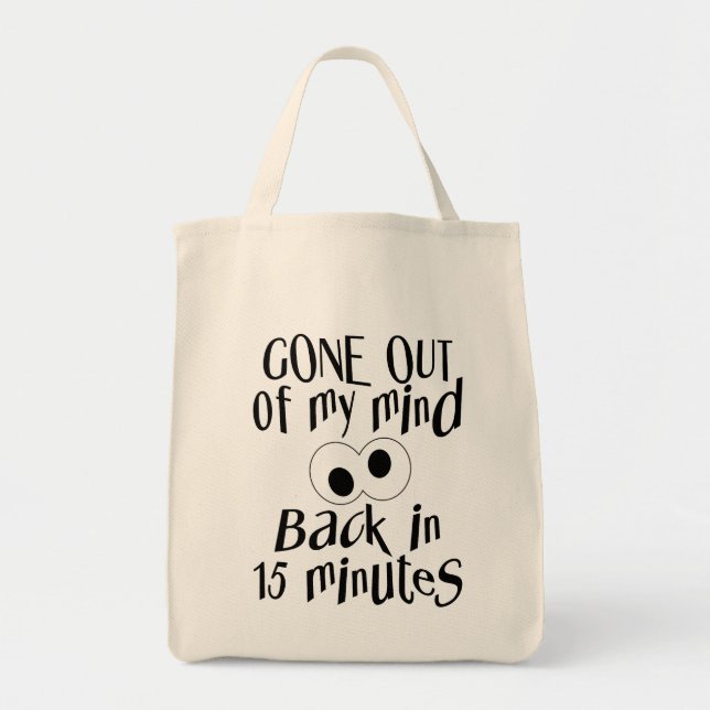 Bolsa Tote "Saiu Da Minha Mente" (Frente)