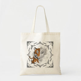 Bolsa Tote Sak Yant Tiger morphing em Dragon Tote Bag