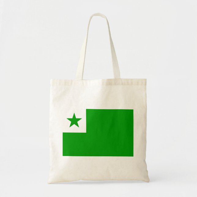 Bolsa Tote Saketo do butikuma do esperanto/saco de compras na (Frente)