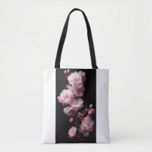 Sakura realista flores pretas