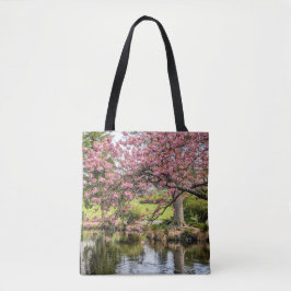 Bolsa Tote Sakura Rosa e Fotografias de Lagoa