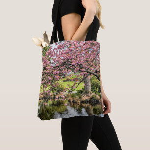 Bolsa Tote Sakura Rosa e Fotografias de Lagoa