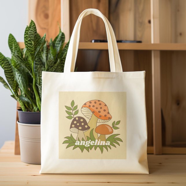 Bolsa Tote Sala de feliz com nome personalizado (Custom Tote Bag)