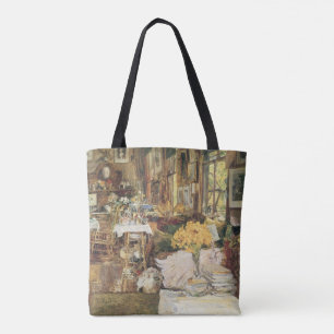 Bolsa Tote Sala de Flores de Childe Hassam, Vintage Fine Art