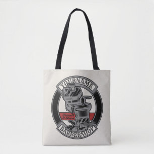 Bolsa Tote Salão de Cadeira Barber do Barber do Retro Persona