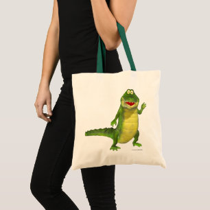 Bolsa Tote Salgado, o crocodilo Tote Bag