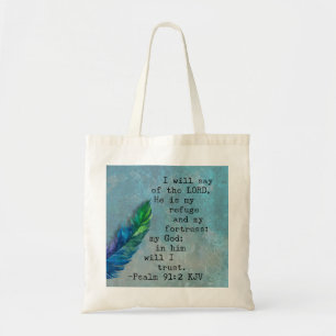 Bolsa Tote Salmo 91:2 Versículo da Bíblia
