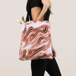 Bolsa Tote Salmões-guincho para vestígios vermelhos de ondula