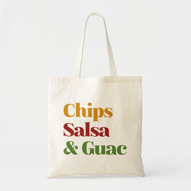 Bolsa Tote Salsa Chips E Guac (Frente)