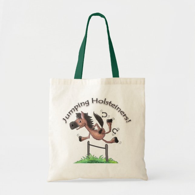 Bolsa Tote Saltando Holsteiners! (Frente)