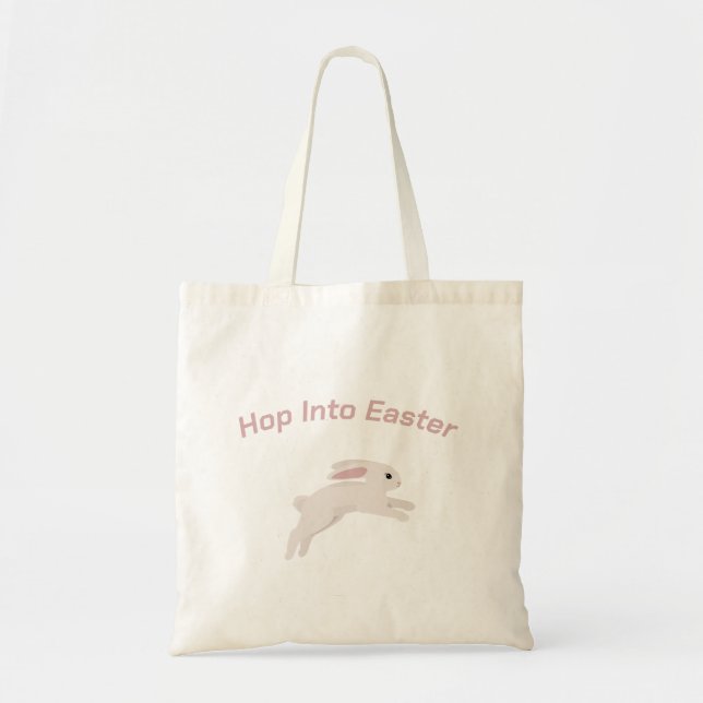 Bolsa Tote Salto na Páscoa: Saco de Tote Bunny (Frente)