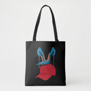 Bolsa Tote Saltos pisando no Chapéu Vermelho MAGA Eleição 202