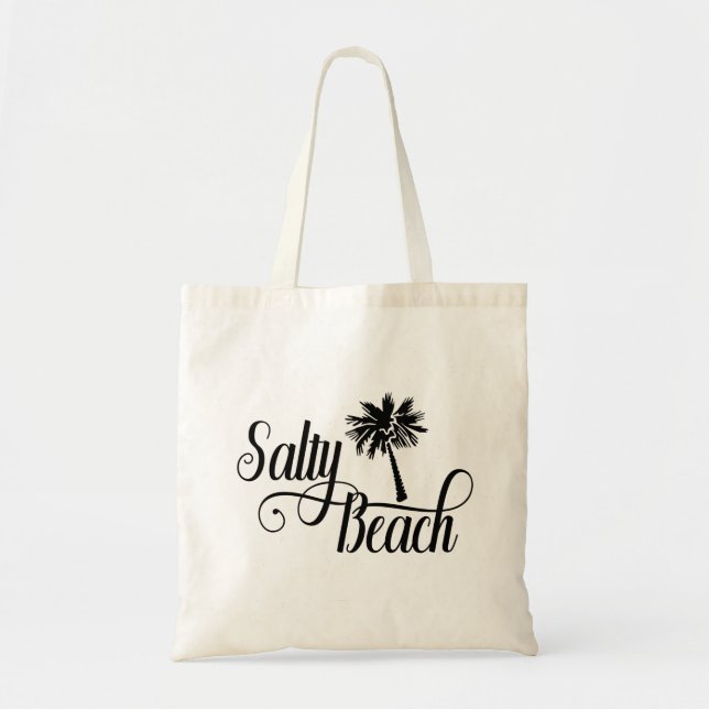 Bolsa Tote Salty Beach Engraçado Férias de Verão (Frente)